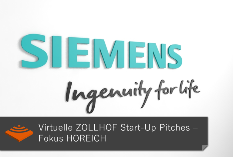 HOREICH stand im Fokus des Virtuellen ZOLLHOF Start-Up Pitches bei SIEMENS